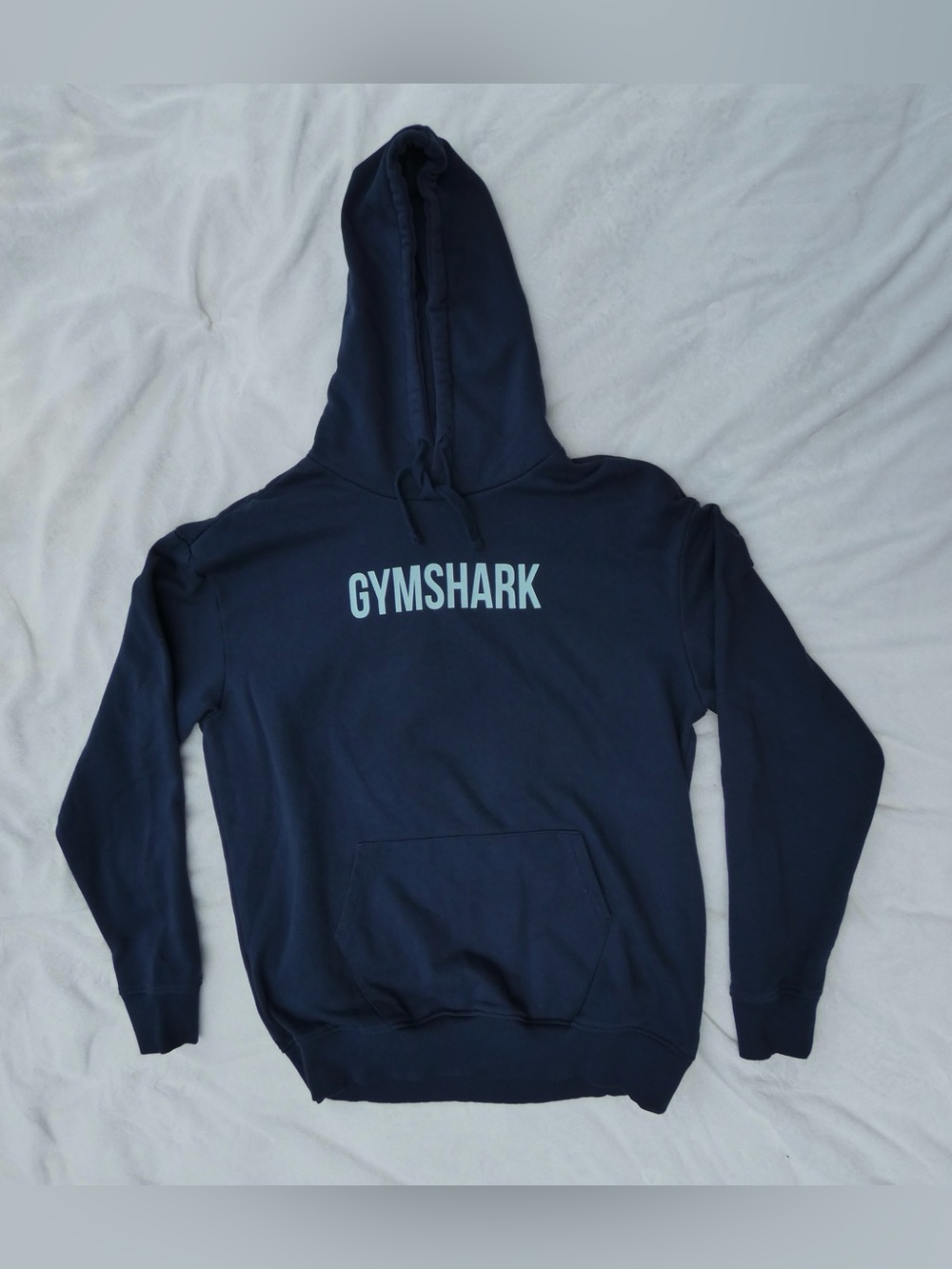 Men’s navy blue Gymshark Apollo Hoodie featuring-size small